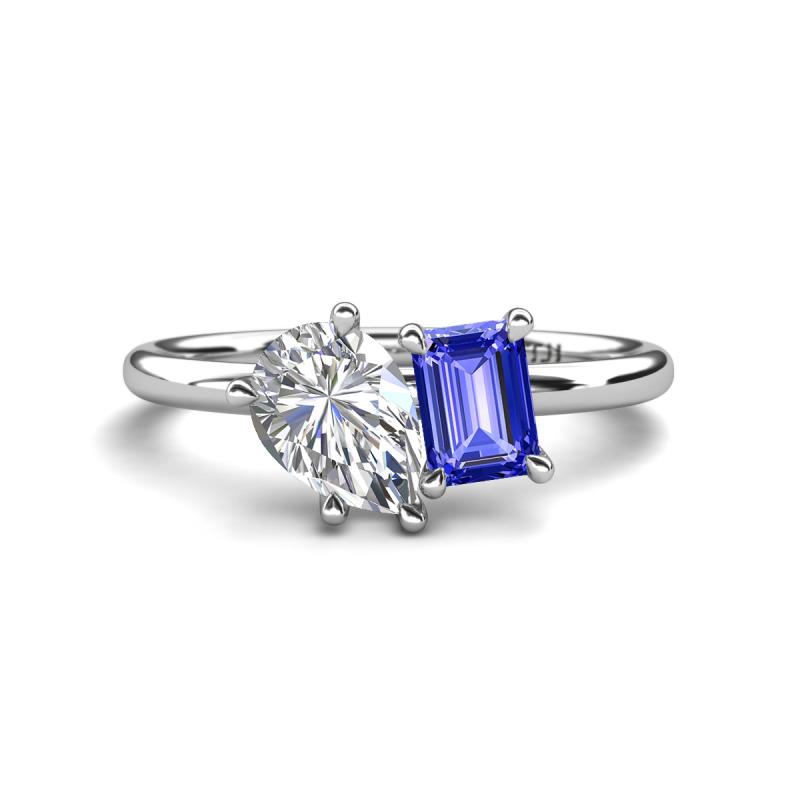 0.49 ct. Sapphire & 0.37 ct. Diamond 18K White Gold Ring