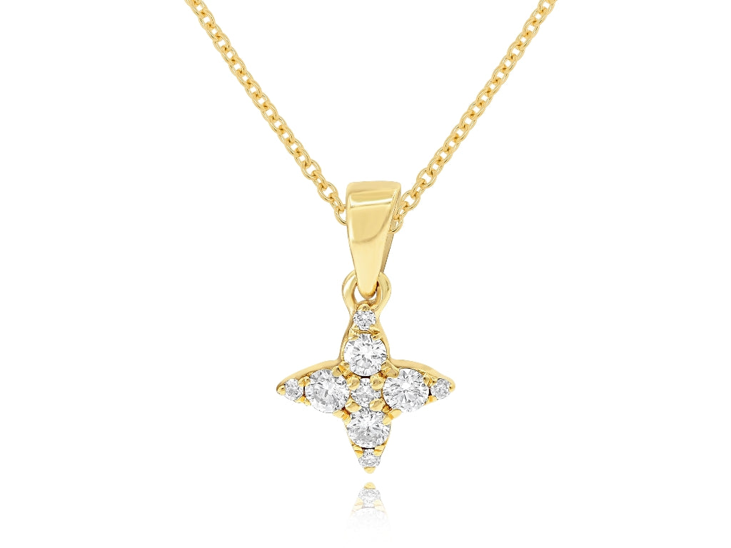 0.25 ct. Diamond 14K Yellow Gold Pendant