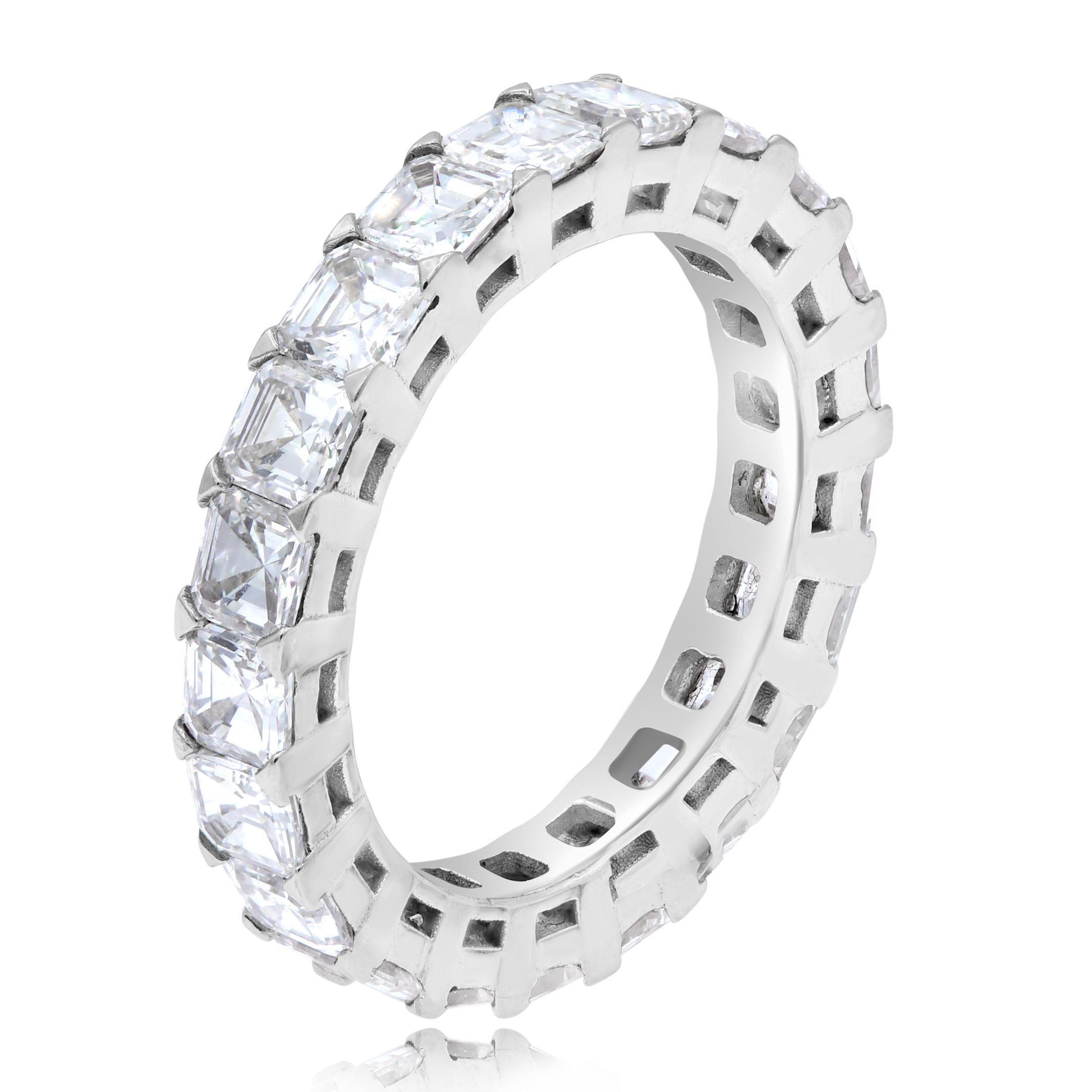 4.8 ct. Diamond 18K White Gold Eternity Band