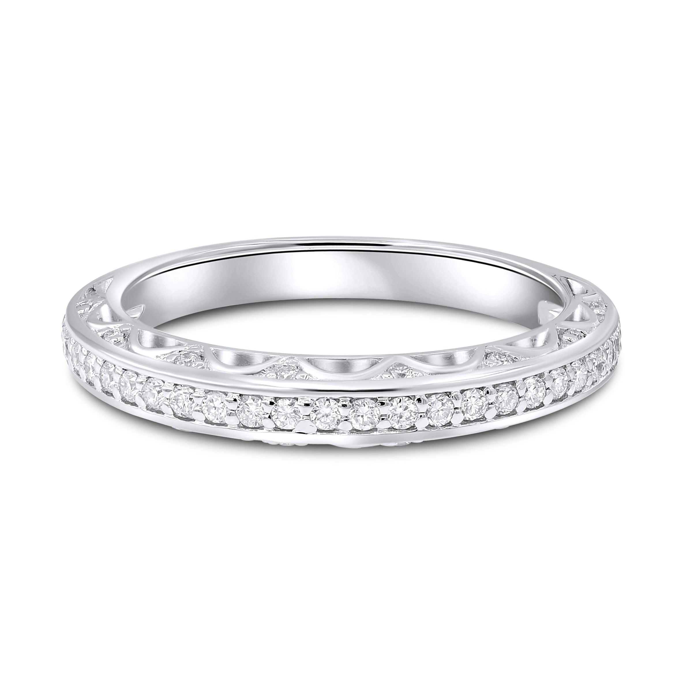 0.27 ct. Diamond 18K White Gold Eternity Band